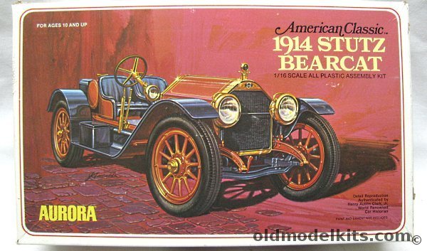 Aurora 1/16 American Classics 1914 Stutz Bearcat, 156 plastic model kit